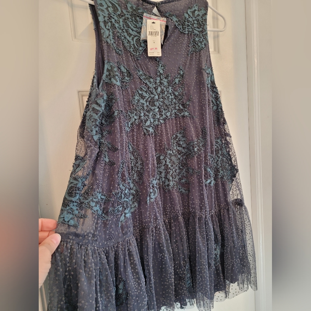 Anthropologie Tulle Applique Top